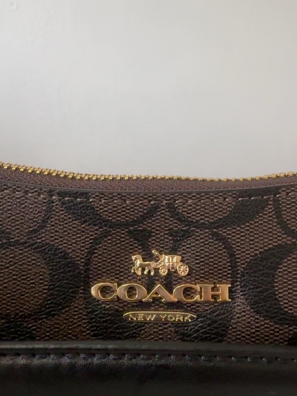 COACH Teri Shoulder Bag In Signature Canvas Black ( New) ( Same Day Shipping) - Picture 5 of 11